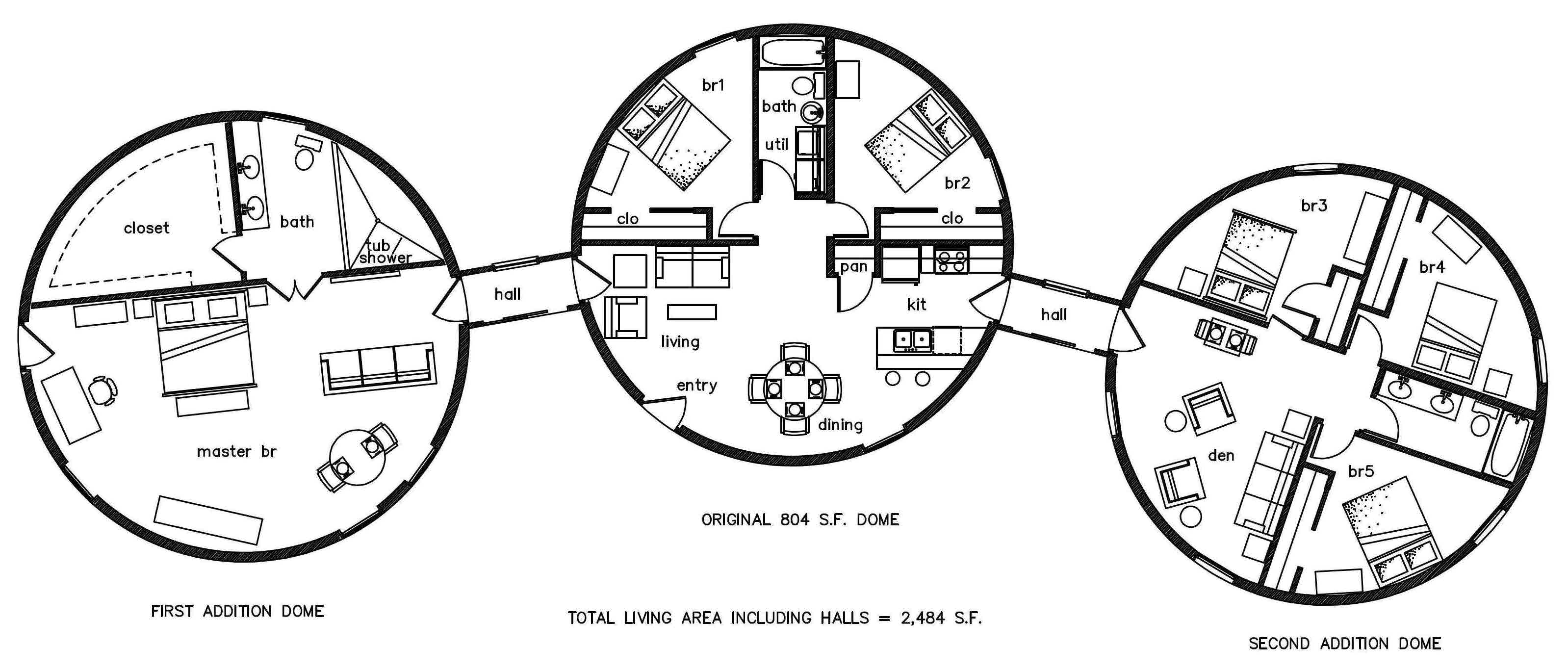 32' dome homes - 3 units - 2
